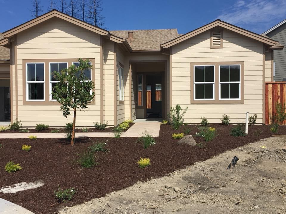 New home construction underway in Sonoma County framing and foundation
