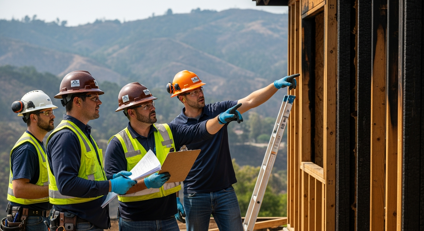 Wildfire damage assessment and reconstruction in Sonoma County